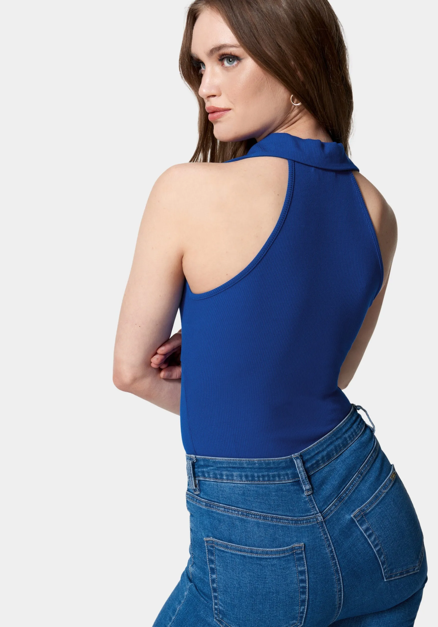 Cold Shoulder Ring Detail Knit Top sold by Bebe product image thumbnail 3