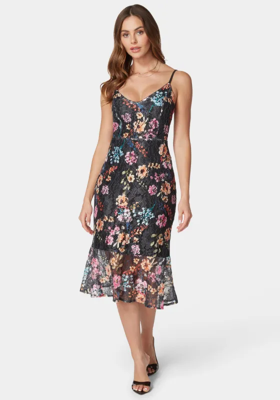 Natalia Lace Midi Dress sold by Bebe