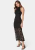 Lace Mock Neck Maxi Dress sold by Bebe