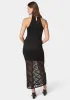 Lace Mock Neck Maxi Dress sold by Bebe