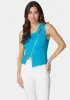 Sleeveless Assymetric Zipper Sweater Top sold by Bebe