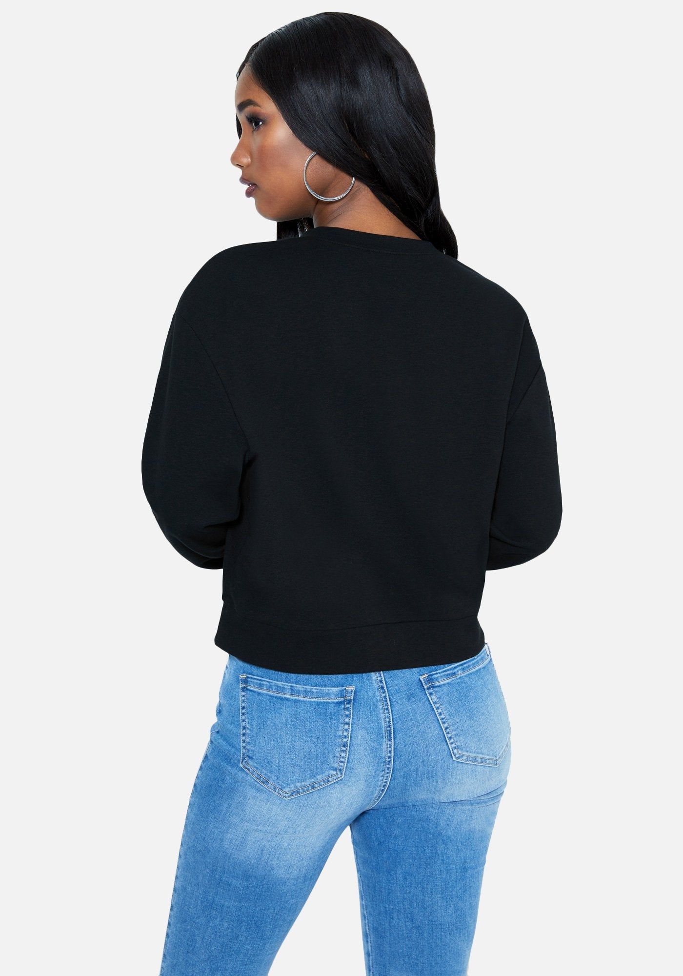 Bebe Logo Lace Up Sweatshirt sold by Bebe product image thumbnail 3