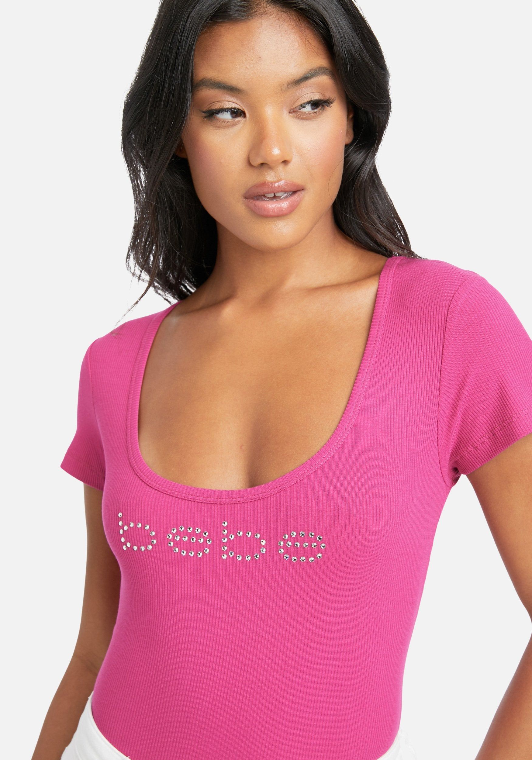 Crystal Logo Round Neck Short Sleeve Tee sold by Bebe product image thumbnail 4
