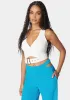 Denim Wrap Top sold by Bebe