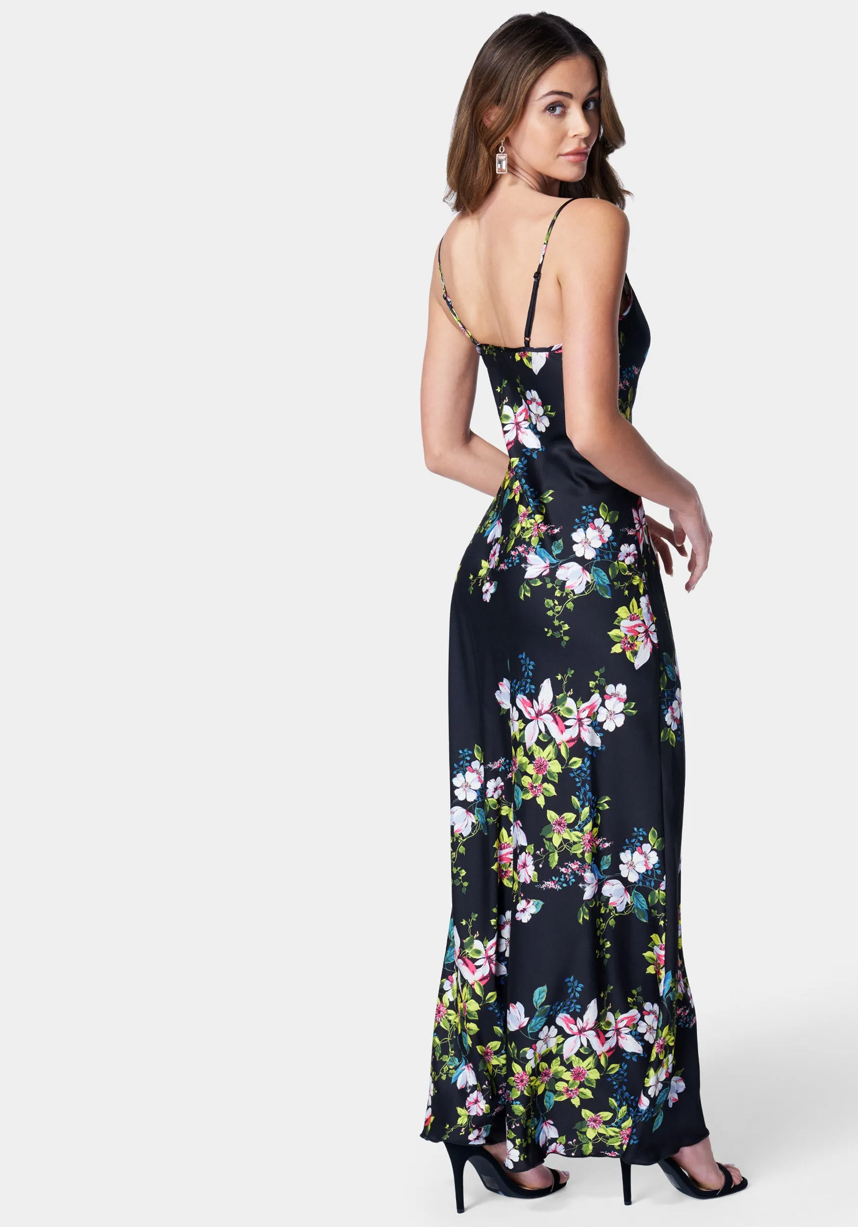 Floral Cowl Neck Maxi Dress sold by Bebe product image thumbnail 3