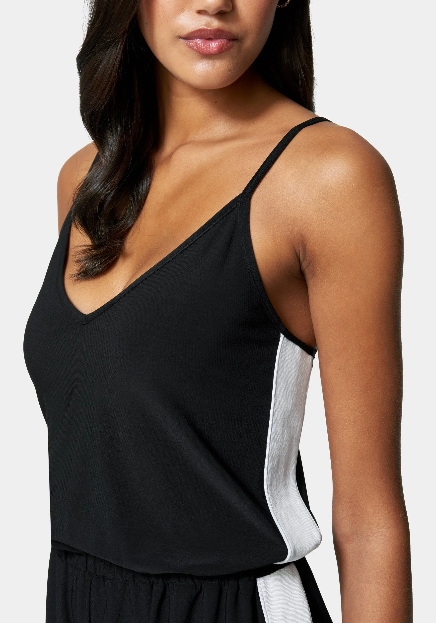 Side Stripe Knit Romper sold by Bebe product image thumbnail 4