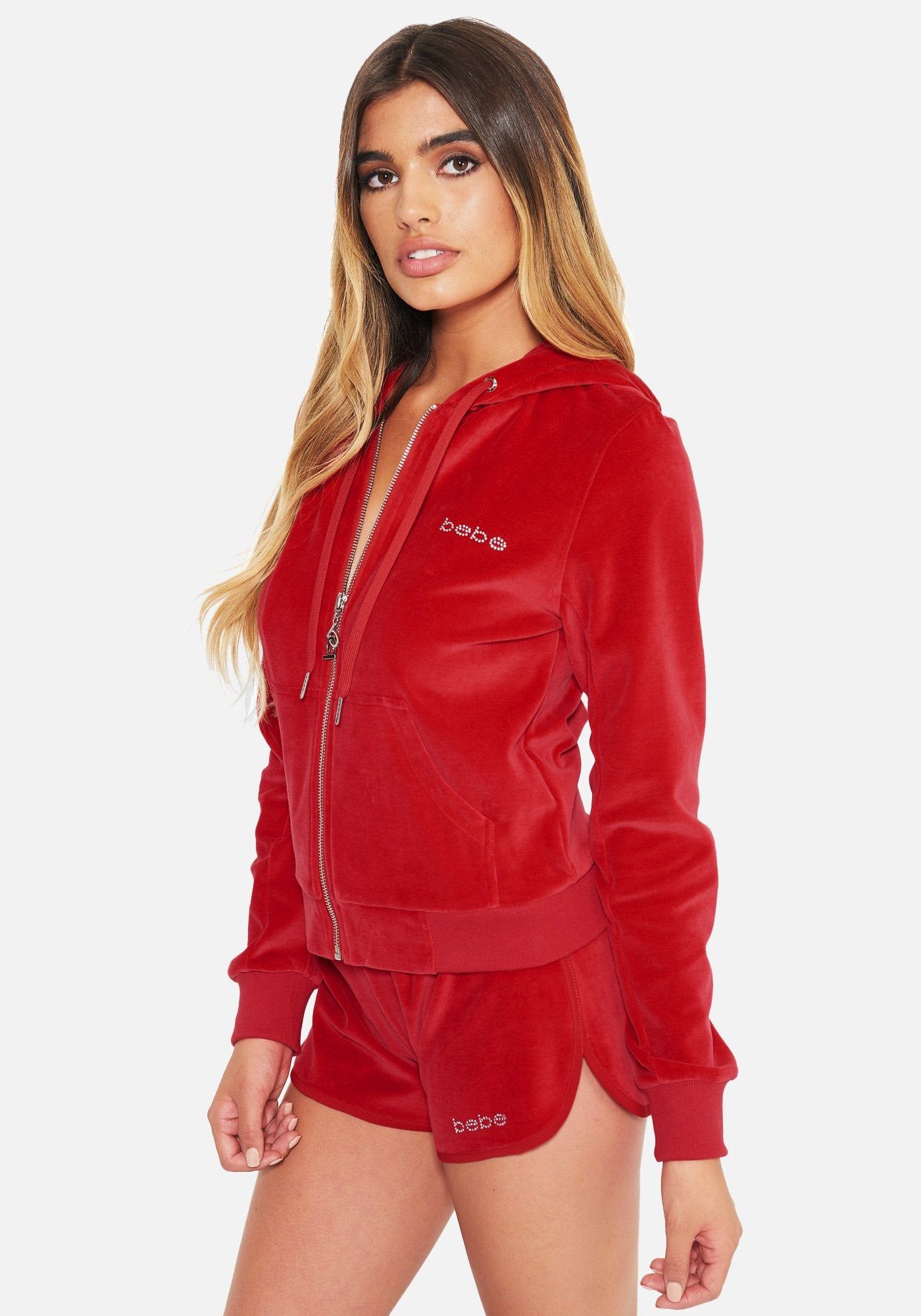 Logo Velour Hoodie sold by Bebe product image thumbnail 2