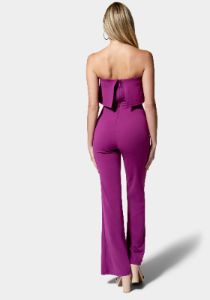 Strapless Overlay Jumpsuit sold by Bebe