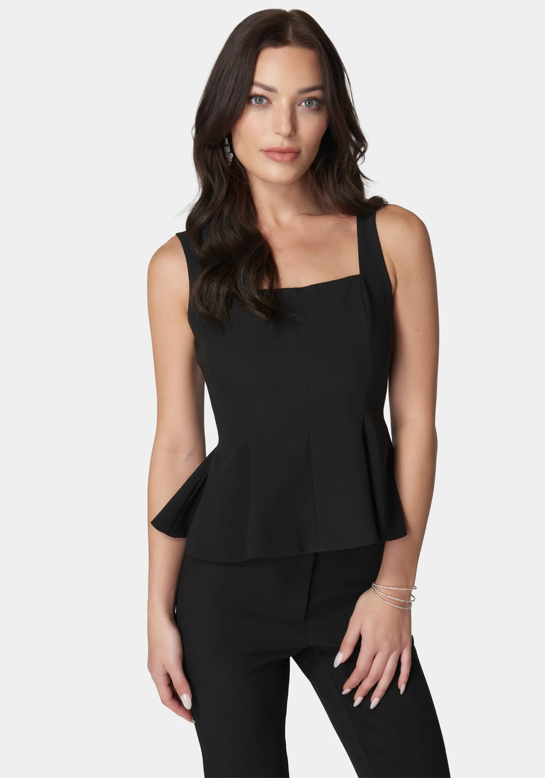 Thin Strap Peplum Top sold by Bebe