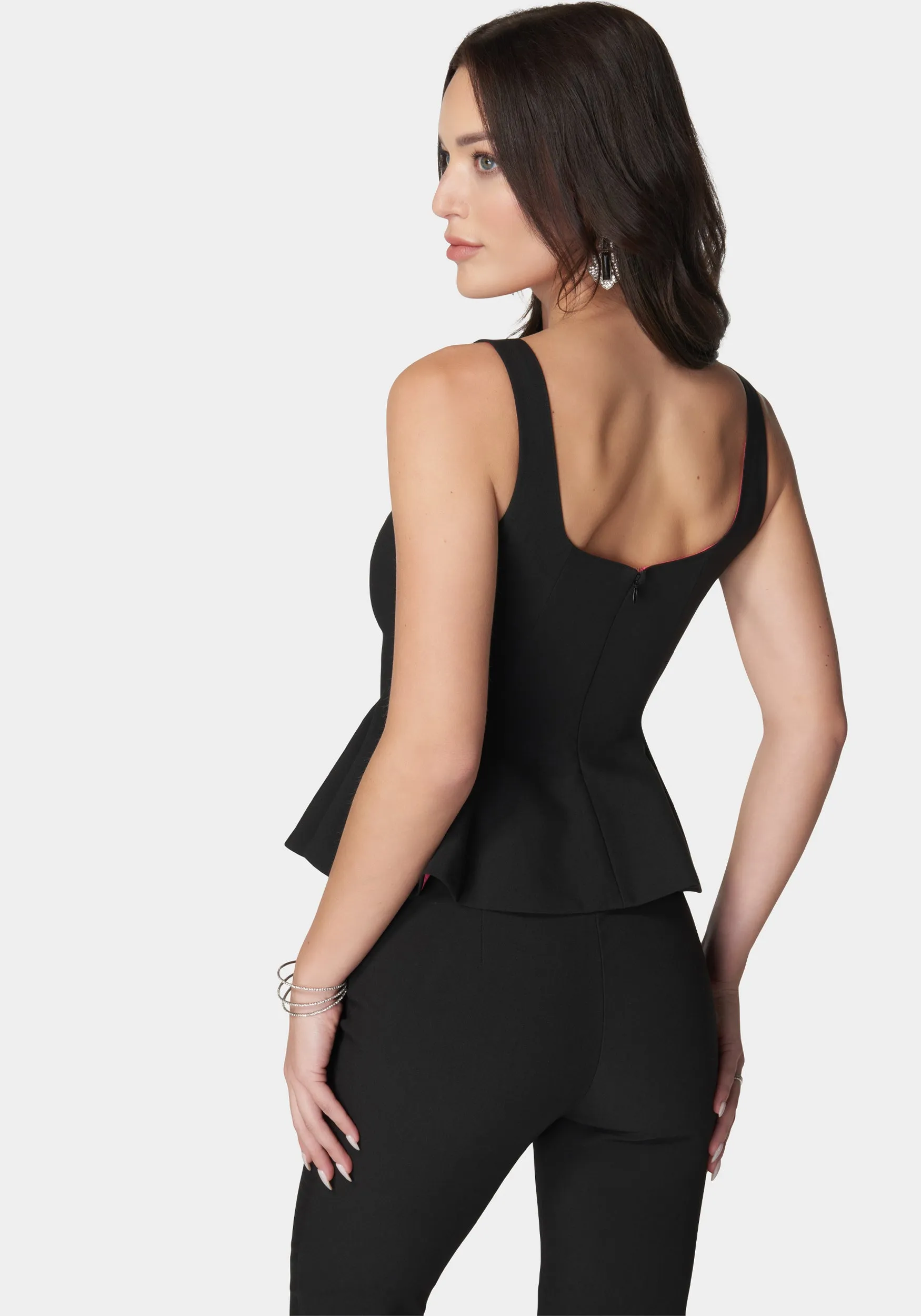 Thin Strap Peplum Top sold by Bebe product image thumbnail 3