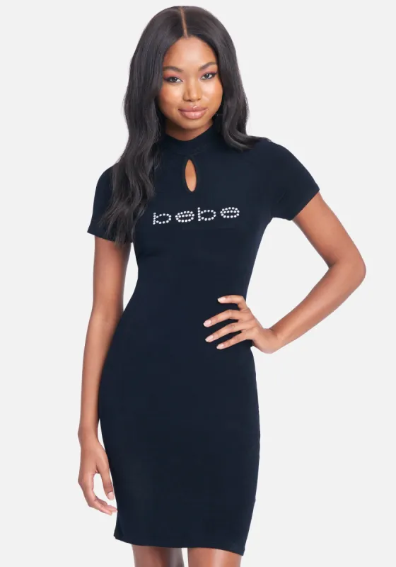 Logo Key-Hole Dress sold by Bebe
