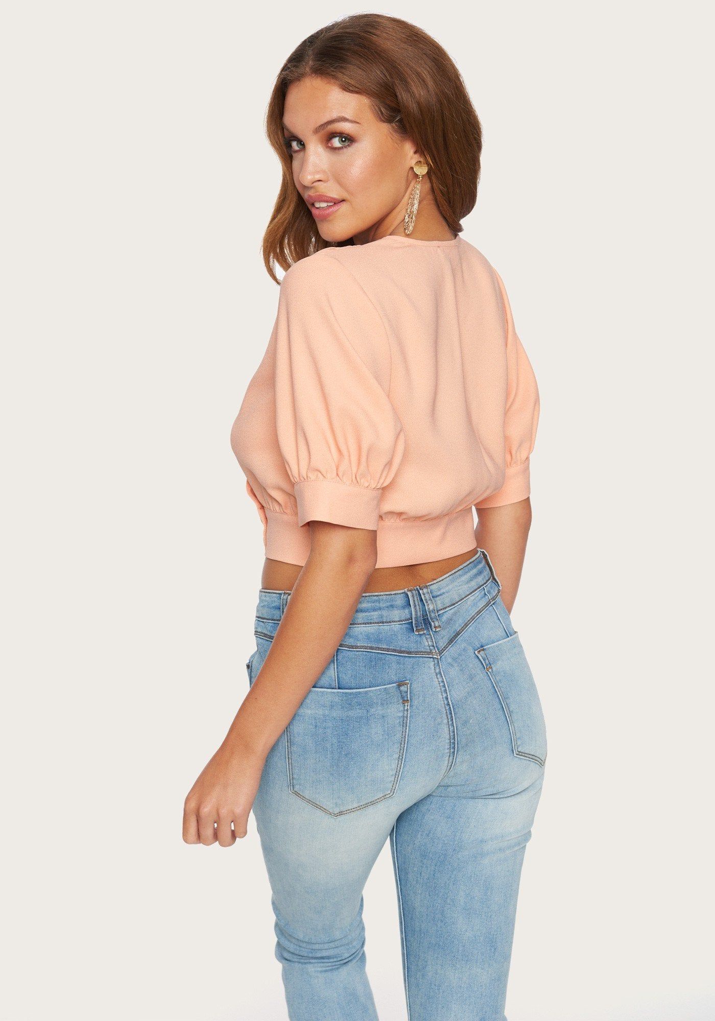 Puff Sleeve Button Top sold by Bebe product image thumbnail 2