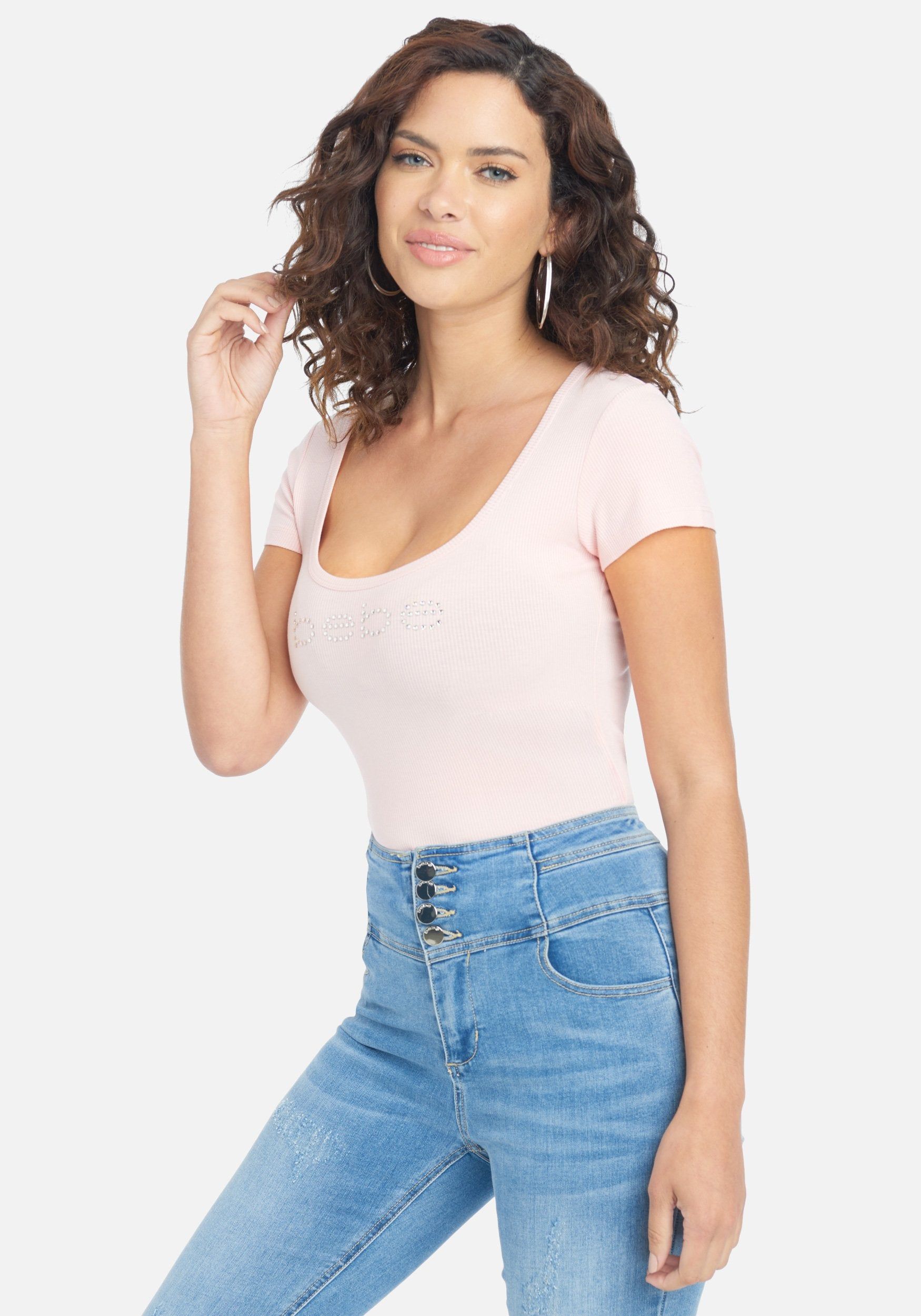 Crystal Logo Round Neck Short Sleeve Tee sold by Bebe product image thumbnail 2