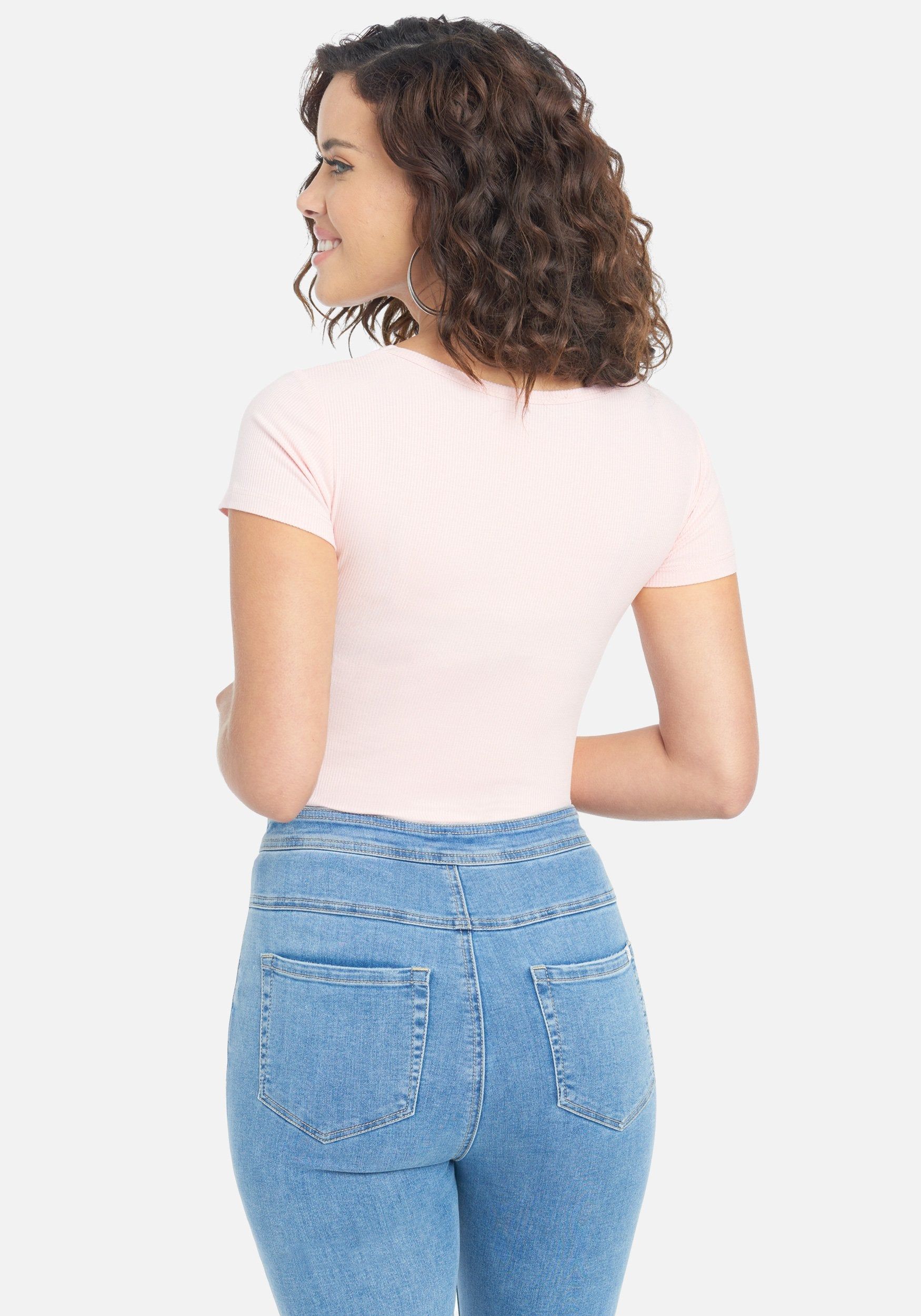 Crystal Logo Round Neck Short Sleeve Tee sold by Bebe product image thumbnail 3