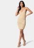 Chain Strap Faux Wrap Dress sold by Bebe
