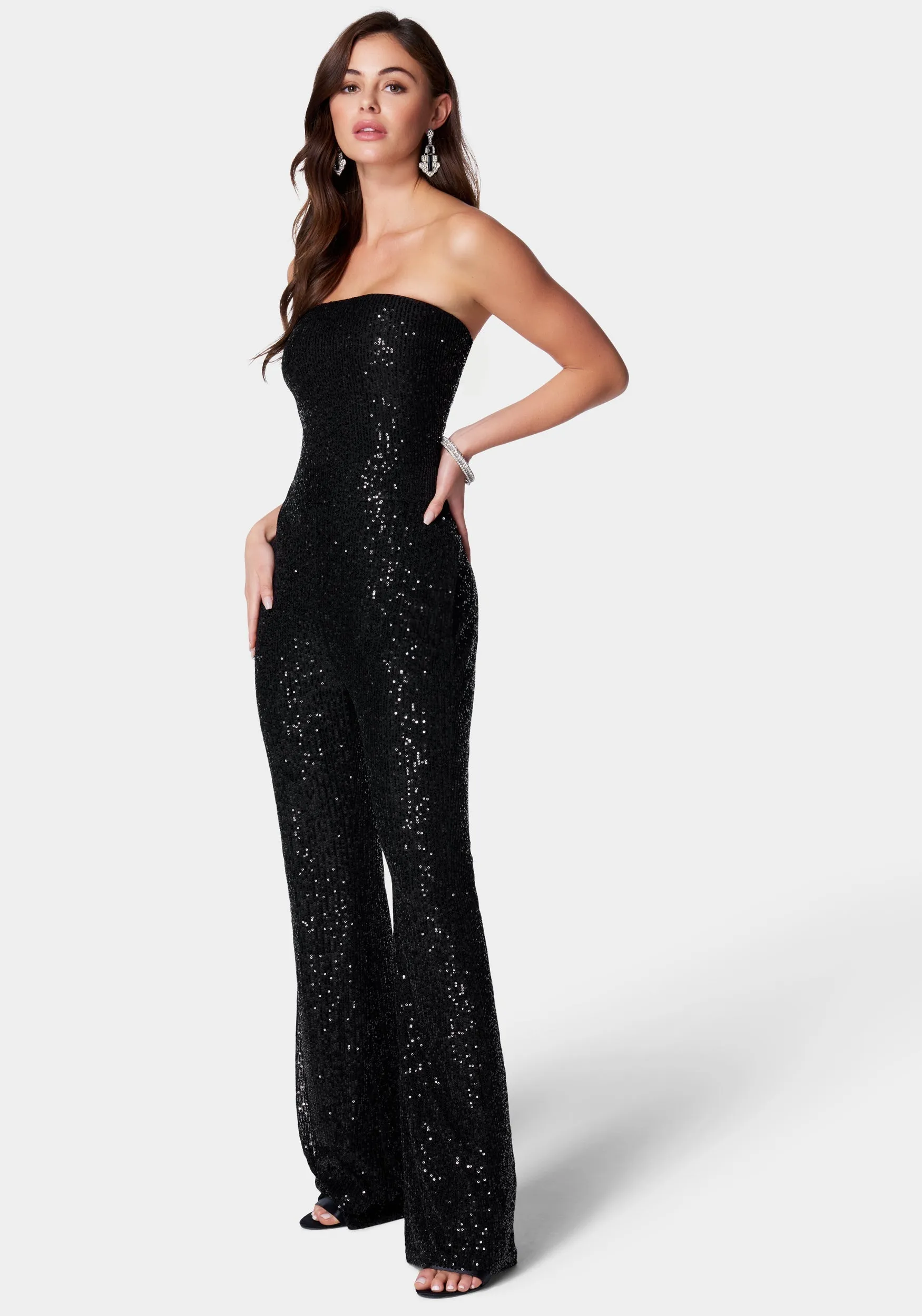 Strapless Sequin Jumpsuit sold by Bebe product image thumbnail 2