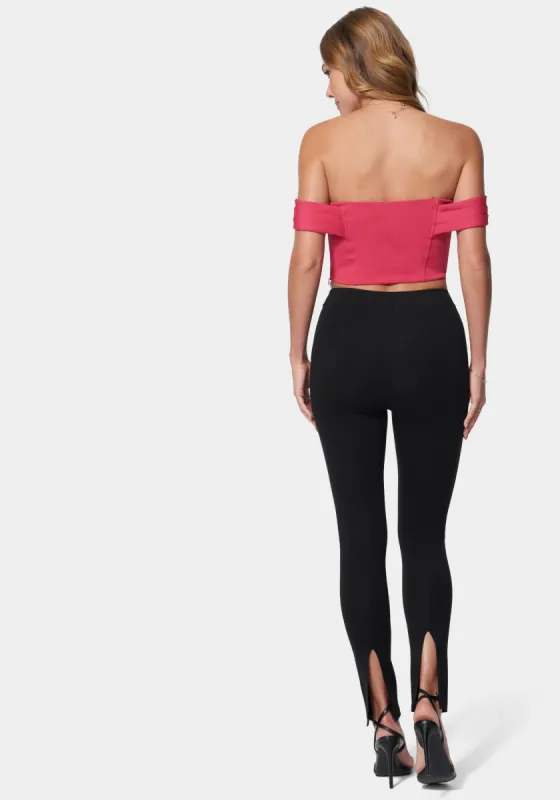 High Waist Side Slit Legging sold by Bebe