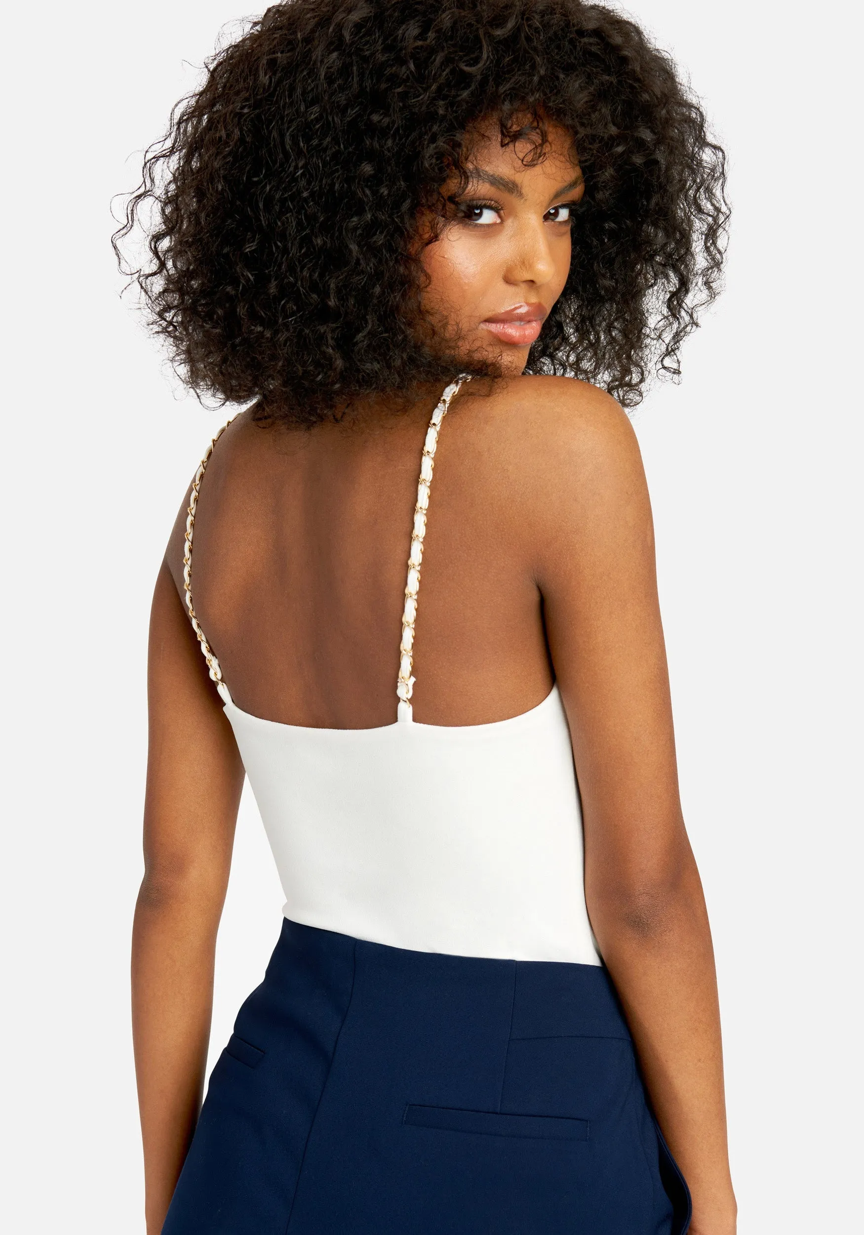 Chain Strap Bodysuit sold by Bebe product image thumbnail 3