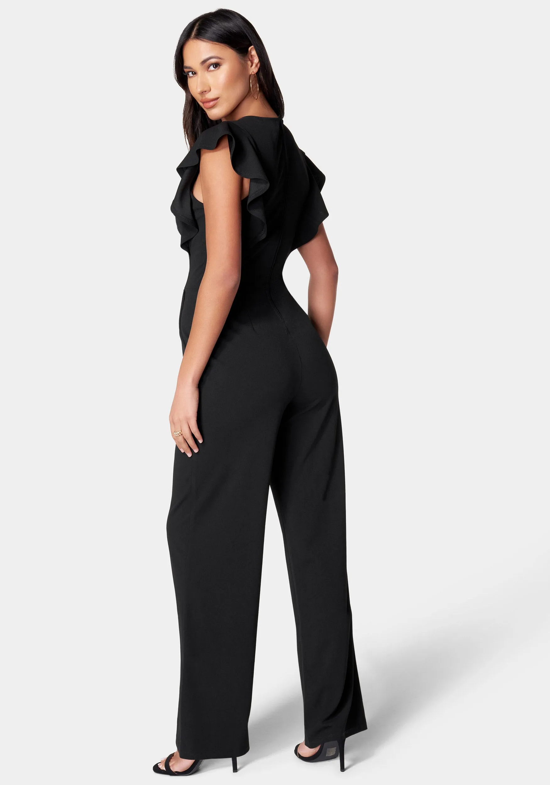 Flutter Sleeve Core Jumpsuit sold by Bebe product image thumbnail 3