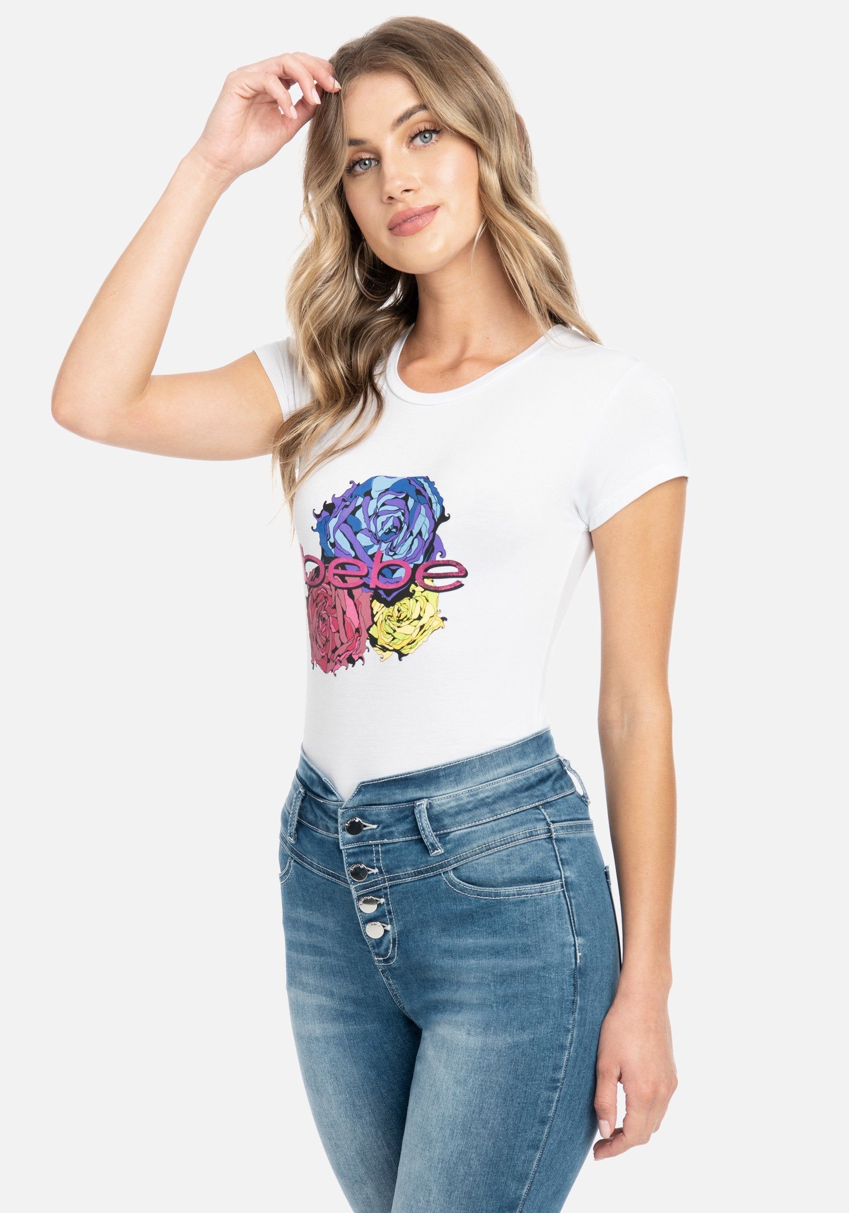 Bebe Logo Floral Tee sold by Bebe product image thumbnail 2