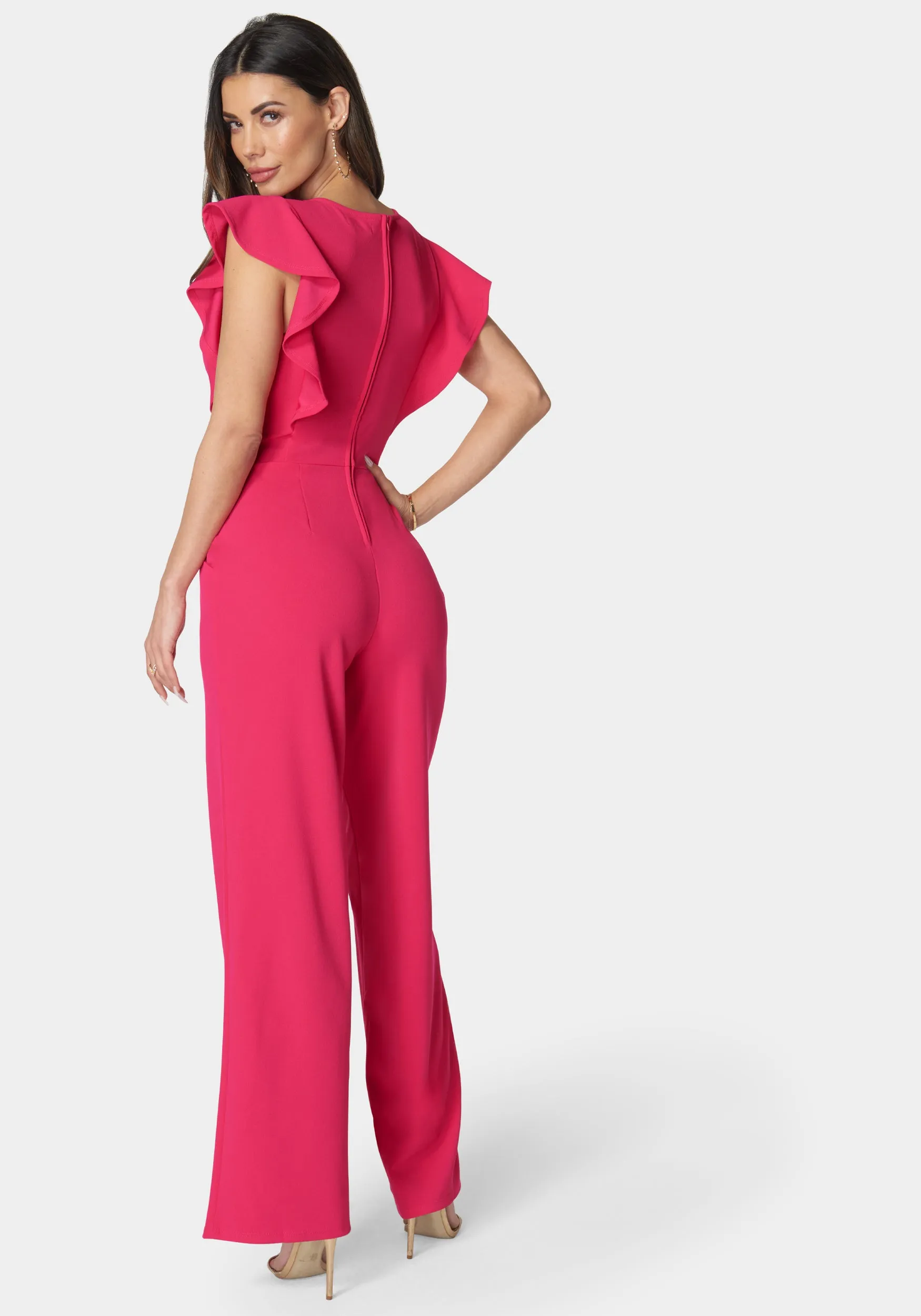 Flutter Sleeve Core Jumpsuit sold by Bebe product image thumbnail 3