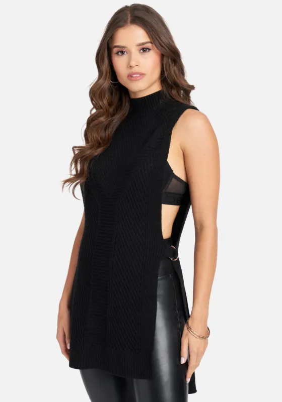 Mock Neck Sweater Vest sold by Bebe
