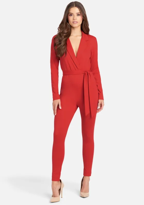 Tie Waist Blazer Jumpsuit sold by Bebe