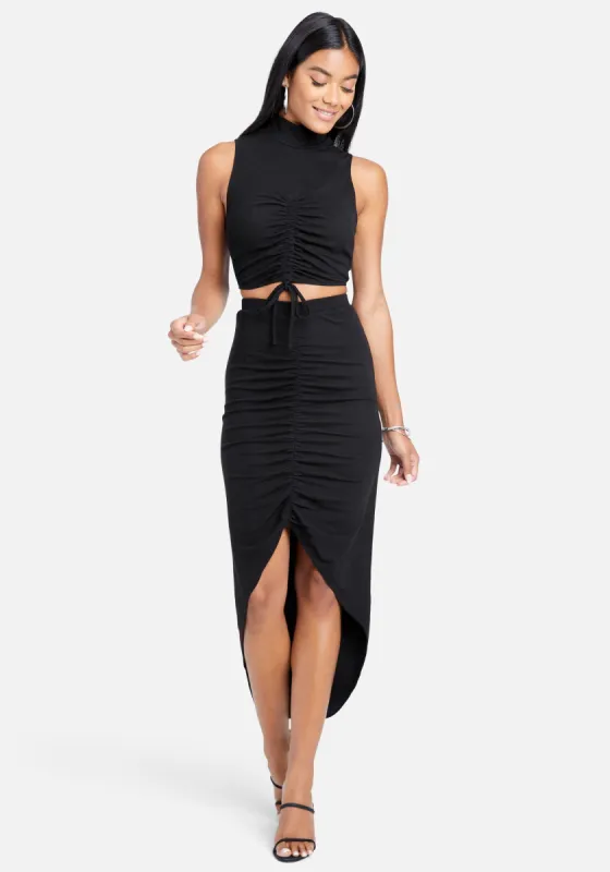 Two Piece Shirred Knit Dress sold by Bebe