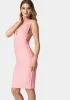 Plunge Neck Bandage Dress sold by Bebe