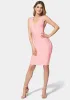 Plunge Neck Bandage Dress sold by Bebe