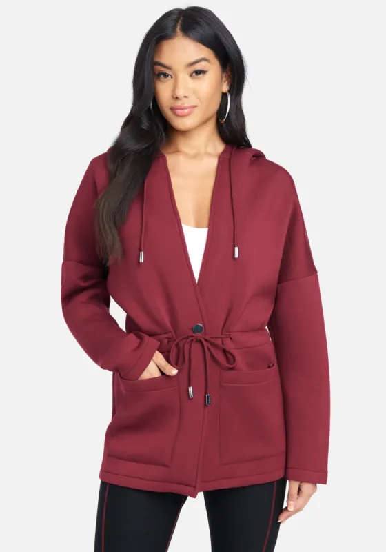 Cinched Waist Hooded Jacket sold by Bebe