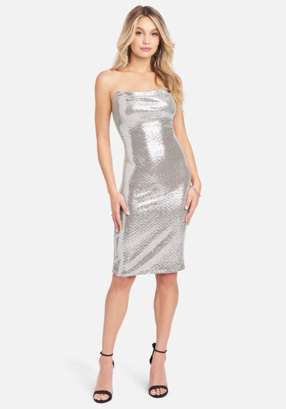 Sequin Slip Dress sold by Bebe