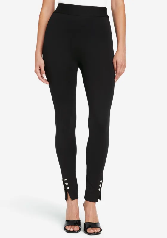 High Waist Pearl Hem Legging sold by Bebe