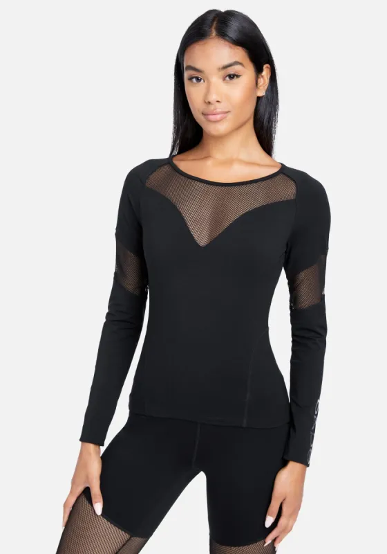 Mesh Combo Bebe Logo Top sold by Bebe