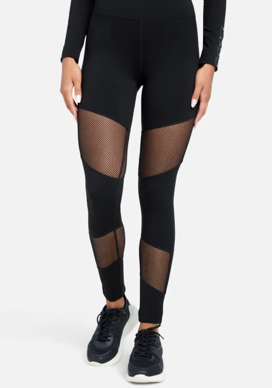 Mesh Combo Bebe Logo Legging sold by Bebe