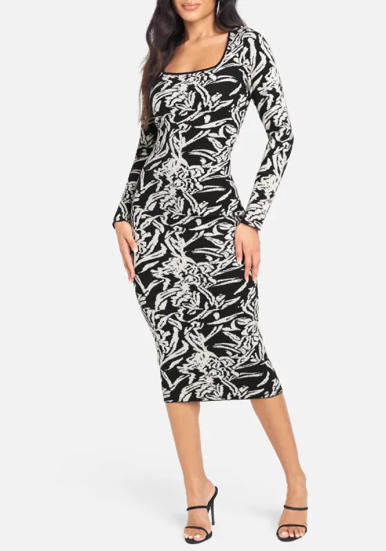 Metallic Sweater Dress sold by Bebe