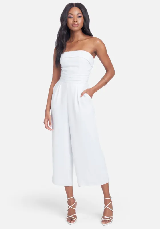 Strapless Culotte Jumpsuit sold by Bebe