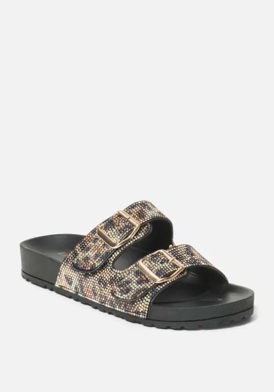 Avonlea Double Buckle Sandals sold by Bebe