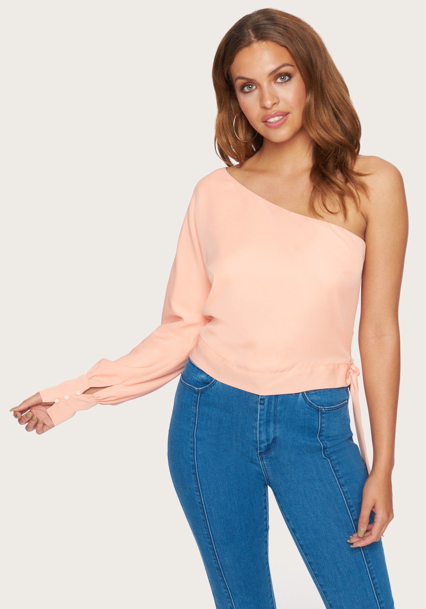 One Shoulder Crop Top sold by Bebe product image thumbnail 2
