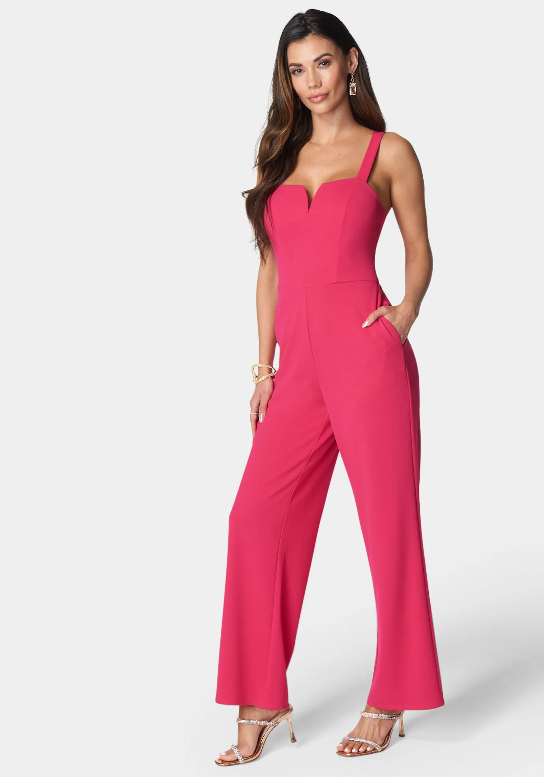 V Wire Core Jumpsuit sold by Bebe product image thumbnail 2
