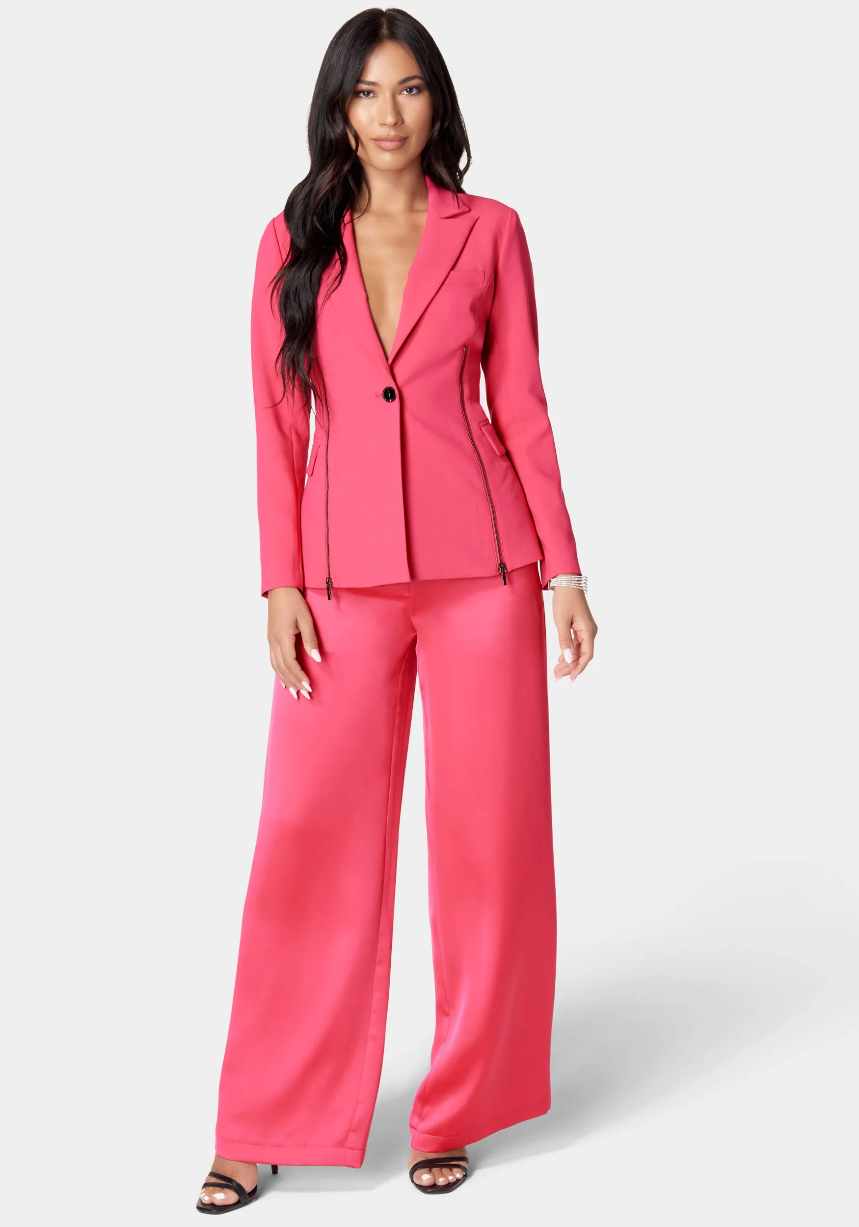 Satin Wide Leg Pant sold by Bebe product image thumbnail 2