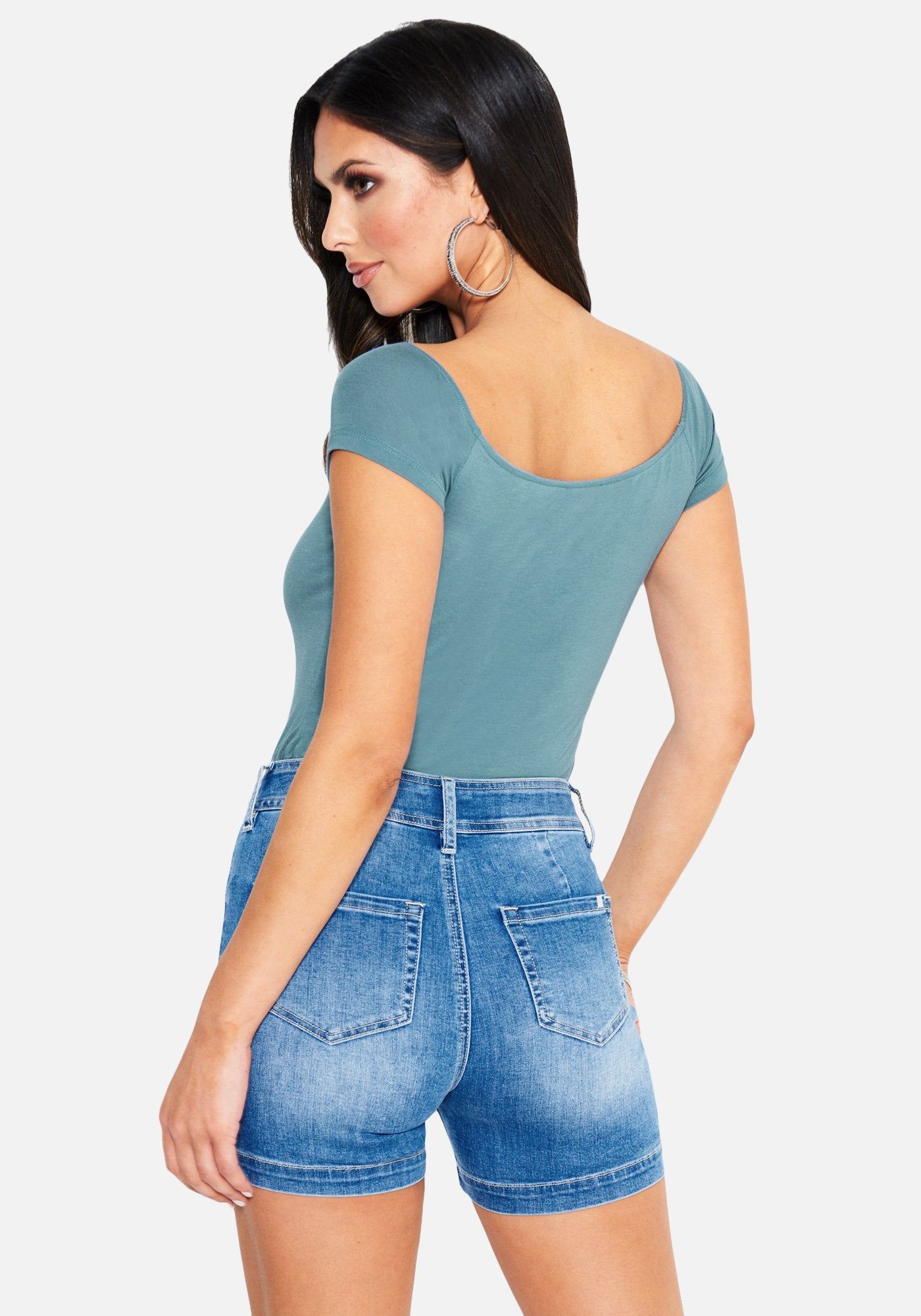 Cutout 3/4 Sleeve Knit Top sold by Bebe product image thumbnail 3