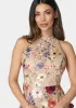 Mock Neck Sleeveless Short Dress sold by Bebe