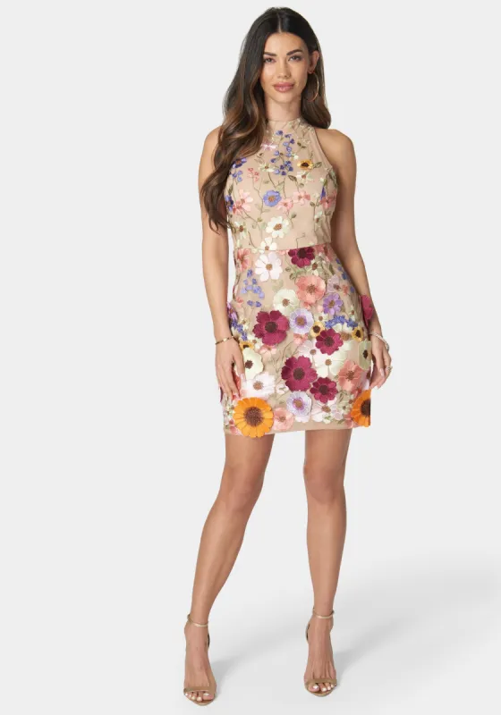 Mock Neck Sleeveless Short Dress sold by Bebe