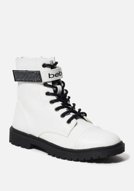 Dayani Combat Boots sold by Bebe
