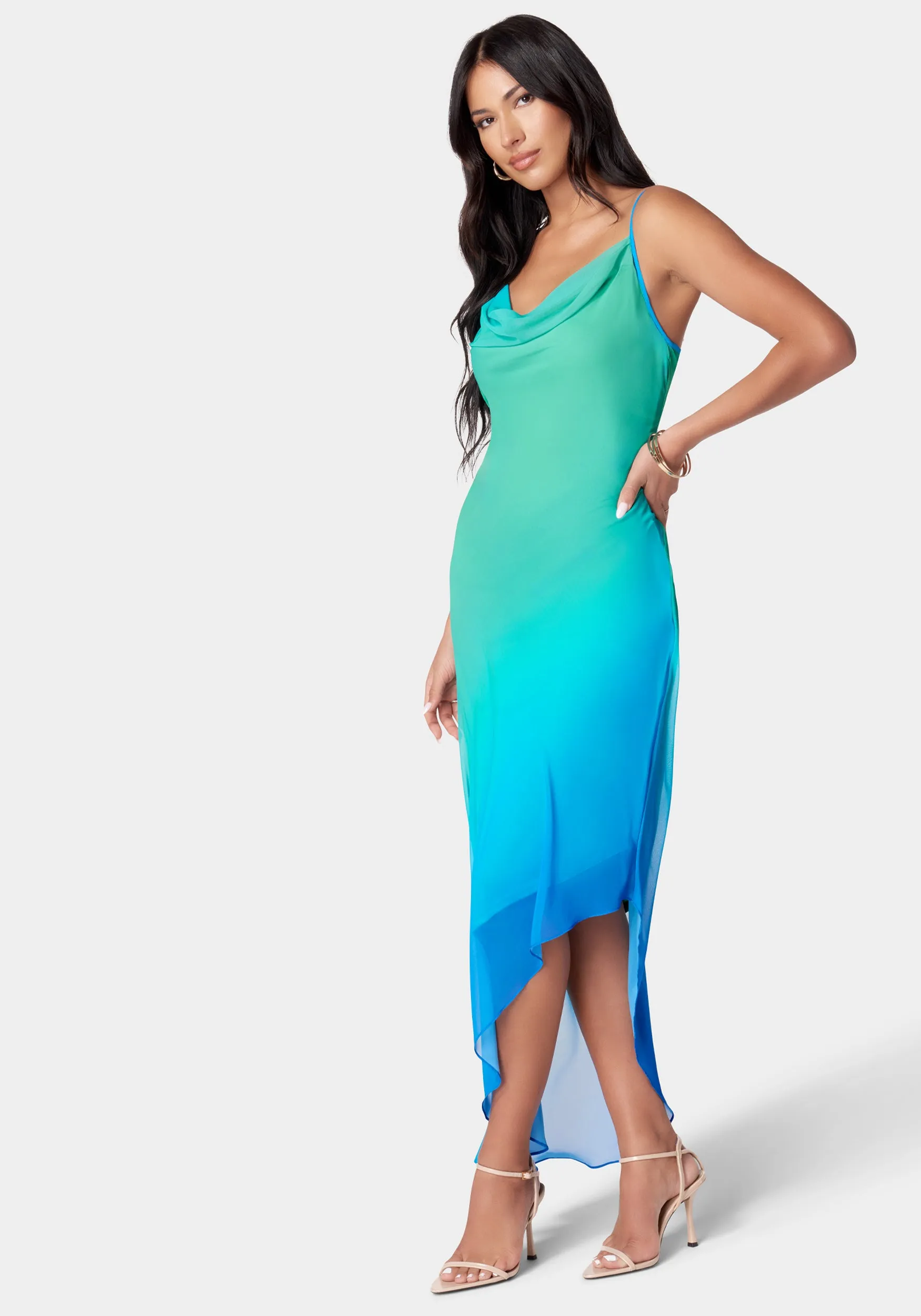 Asymmetrical Ombre Dress sold by Bebe product image thumbnail 2