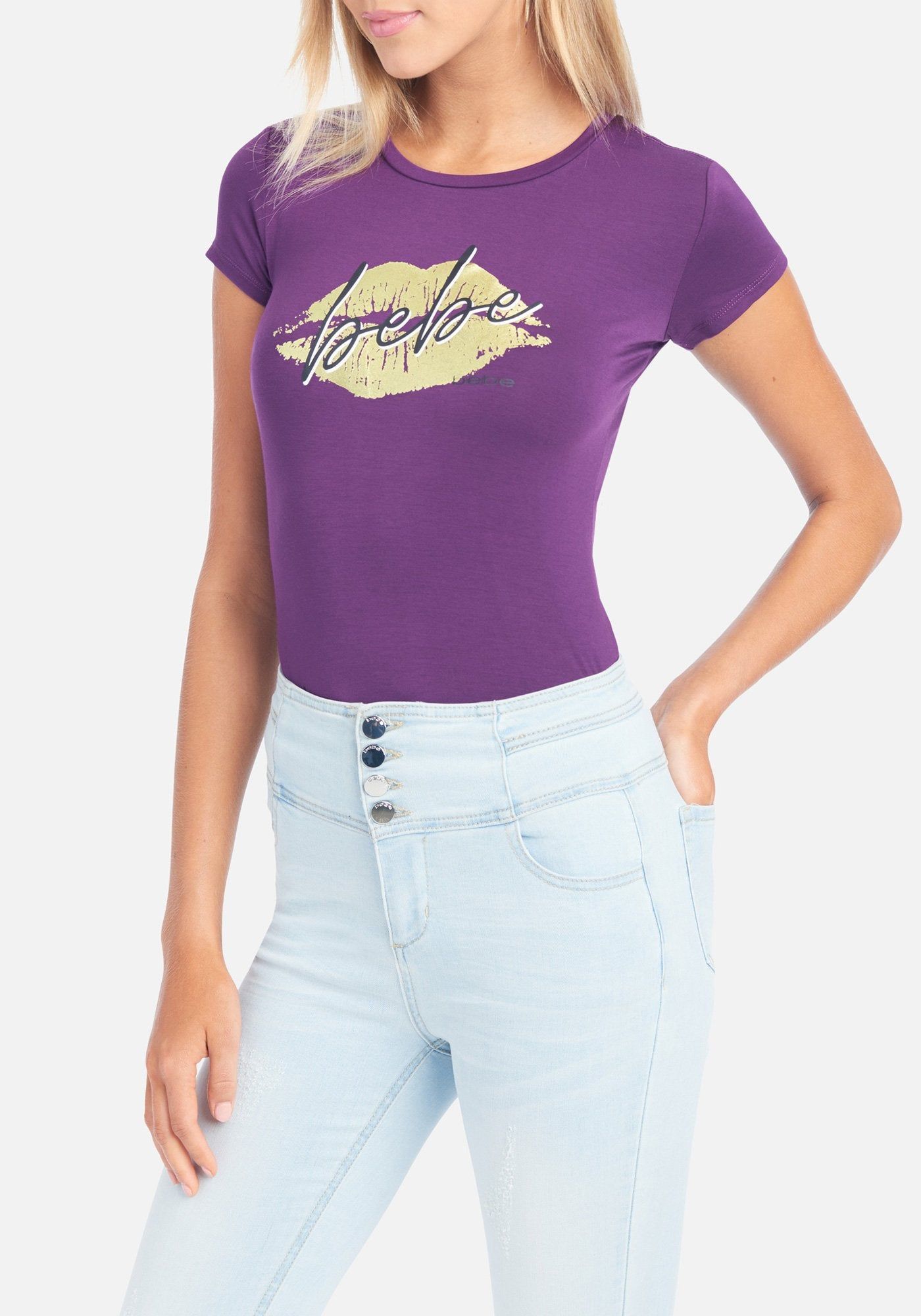 Bebe Logo Cursive Lip Tee sold by Bebe product image thumbnail 2