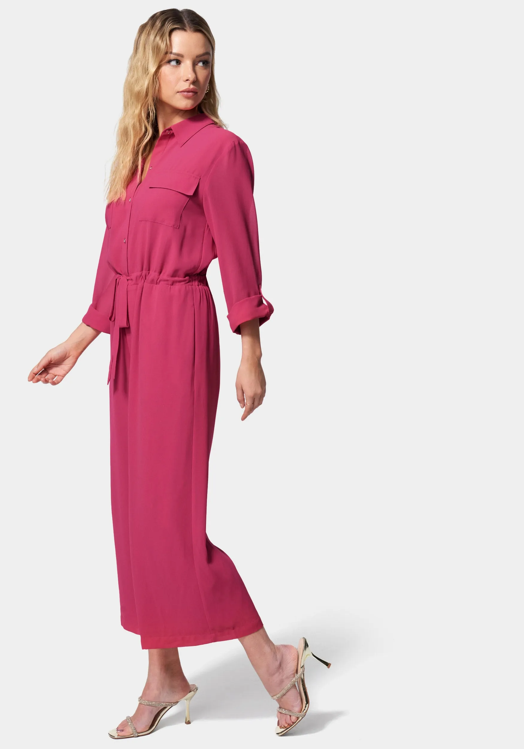 Utility Pocket Culotte Jumpsuit sold by Bebe product image thumbnail 2