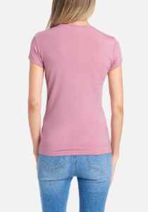 Bebe Logo Rhinestone Stud Cursive Tee sold by Bebe