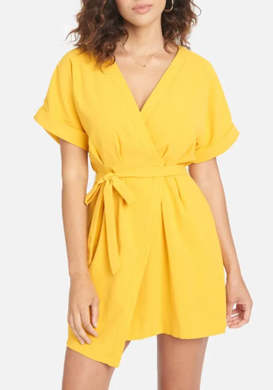 Crepe Wrap Dress sold by Bebe